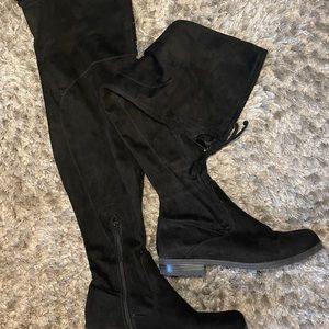 Black Knee-High Boots